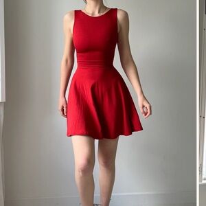 NWT AYM Juni Mini Dress - Red Sleeveless Dress